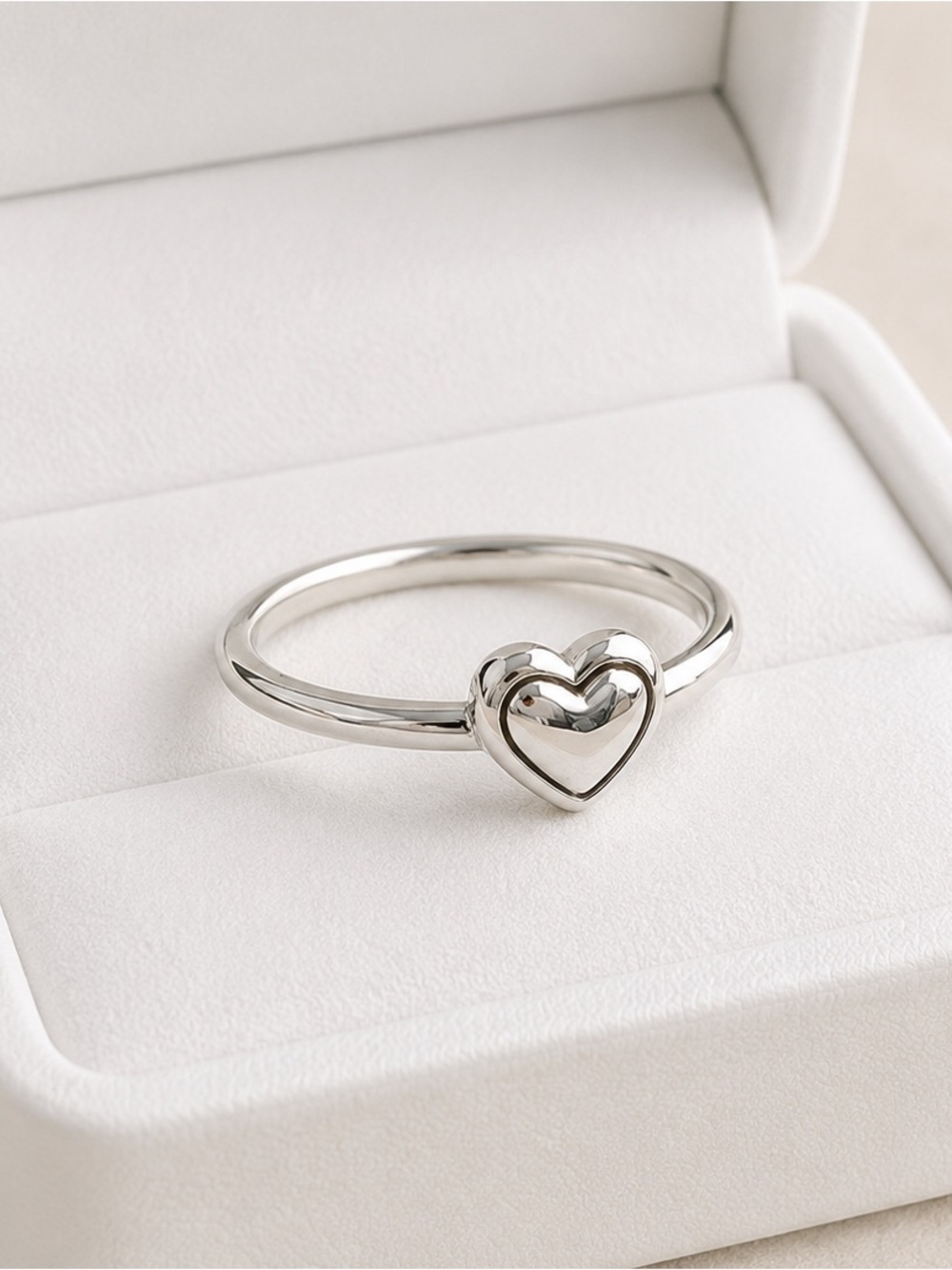 Sterling Silver Heart oxidized ring - Picture 9 of 9